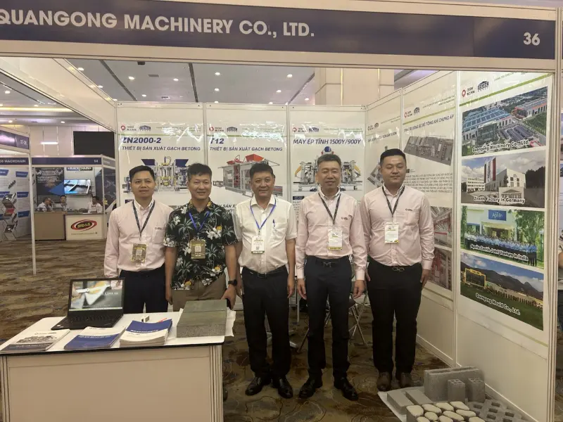 Cənub-Şərqi Asiya İnfrastrukturunda Yerini Dərinləşdirmək! Quangong Machinery Co., Ltd. 2026 Vyetnam Beton Şousunda parlayır